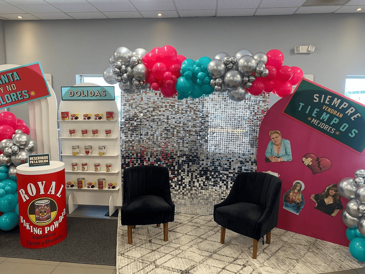 Royal — arco de globos