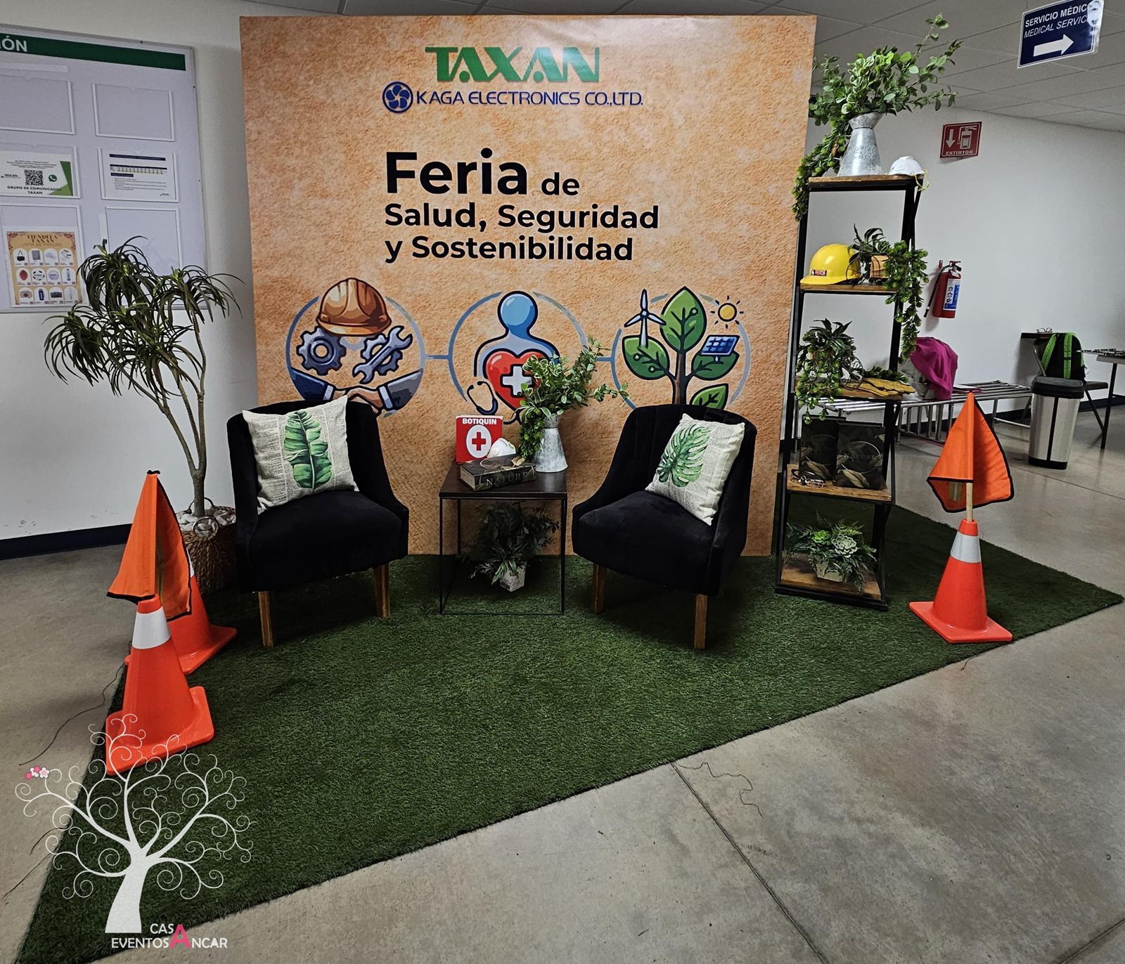 Semana de Seguridad Taxan — decoración temática